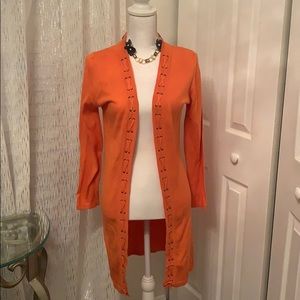 Agua Long Cardigan - Orange